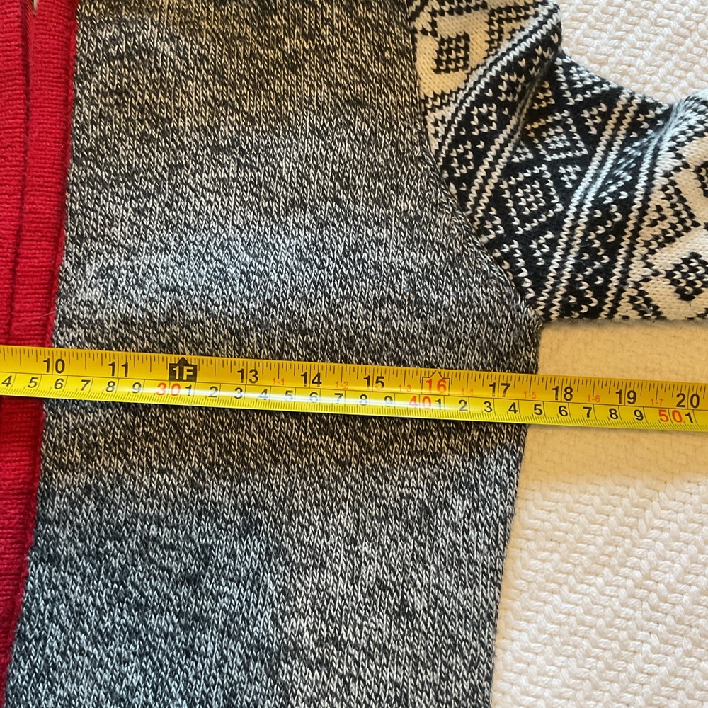 Nordic Fair Isle Zip Up Hoodie Cardigan Sweater - Picture 14 of 16